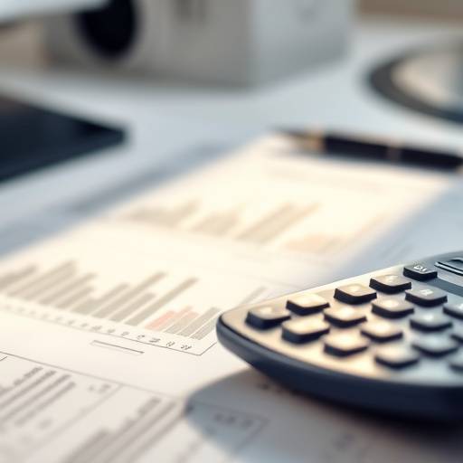 Close-up of a calculator and financial documents on a desk.